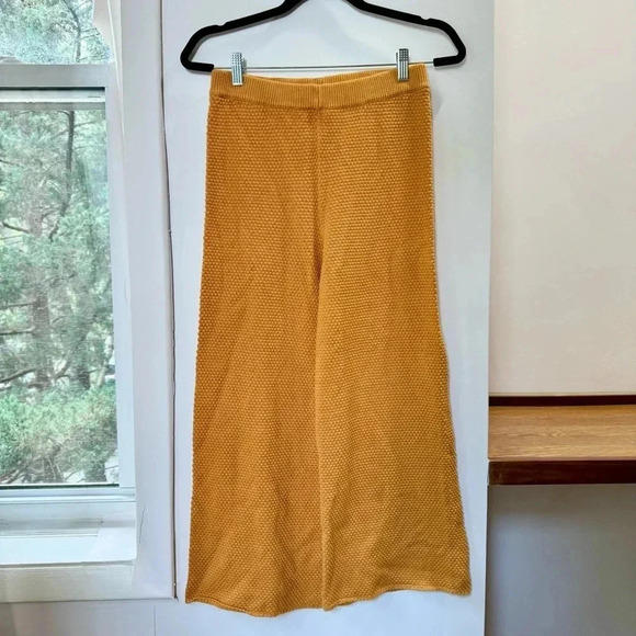 New Free People Hailee Sweater Set Matching Two Piece Pants in Orange - Picture 8 of 14